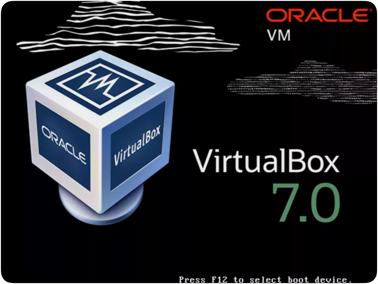 A screenshot of the VirtualBox VM after installation.